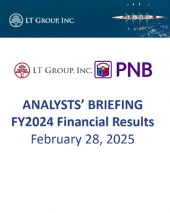 ANALYSTS’ BRIEFING FY2024 Financial Results